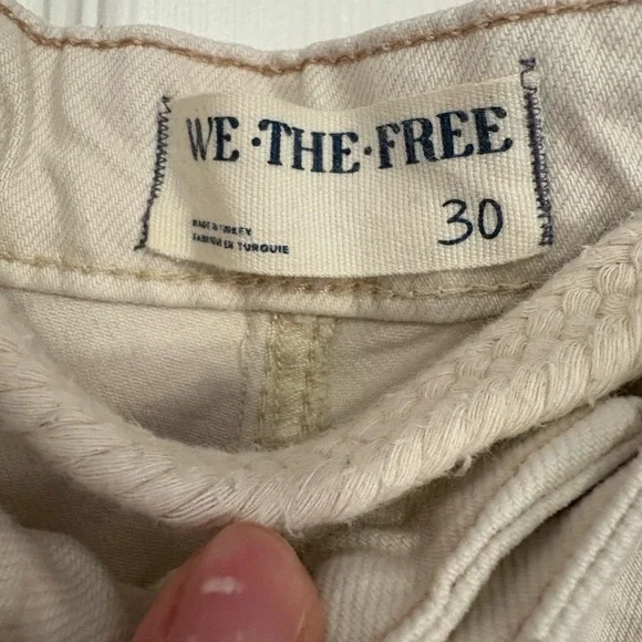 We The Free Cream Cargo Pants - Picture 6 of 7